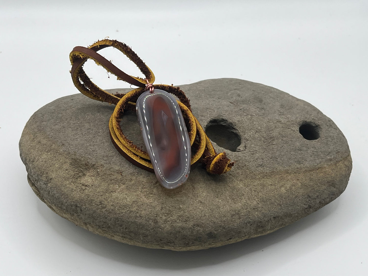 Double sided Swazi Agate Necklace 4