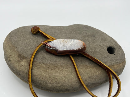 Double sided Lake Superior Agate Necklace 4