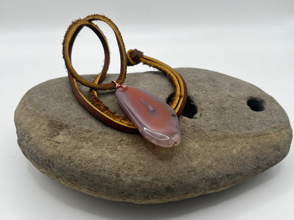 Double sided Swazi Agate Necklace 1