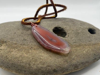Double sided Swazi Agate Necklace 1