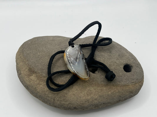 Double sided Madagascar Dendritic Agate Necklace 6