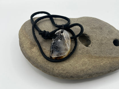 Double sided Madagascar Dendritic Agate Necklace 8