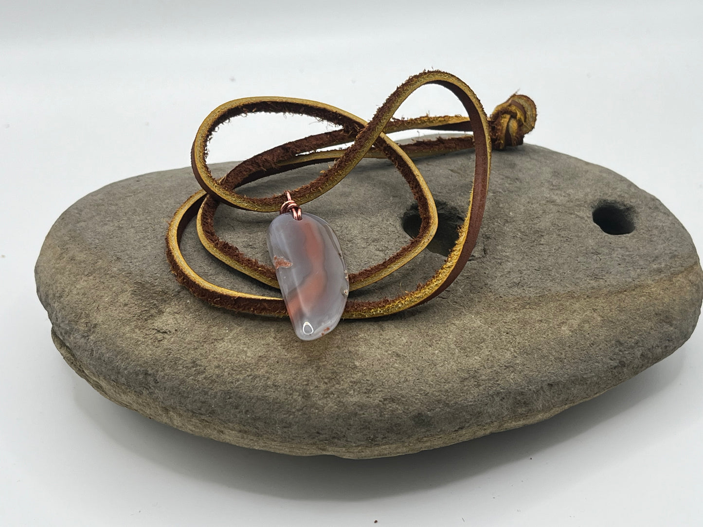 Double sided Swazi Agate Necklace 5
