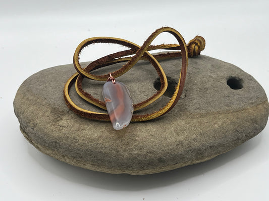 Double sided Swazi Agate Necklace 5