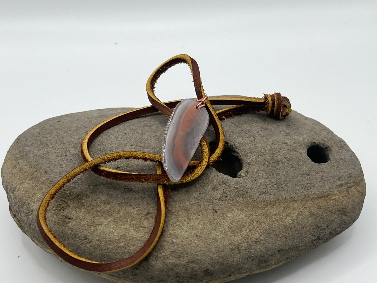 Double sided Swazi Agate Necklace 5