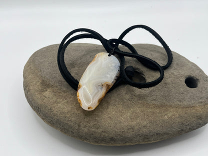 Double sided Madagascar Dendritic Agate Necklace 7