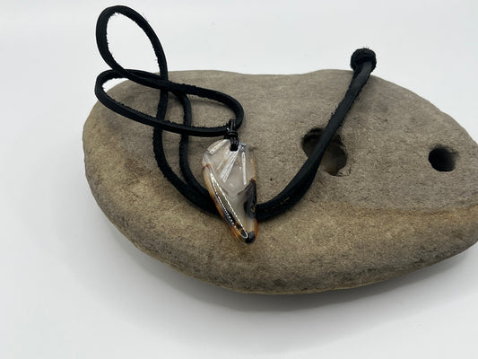 Double sided Madagascar Dendritic Agate Necklace 1