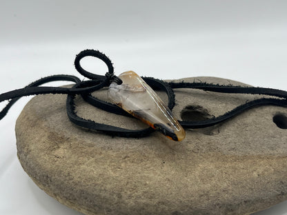 Double sided Madagascar Dendritic Agate Necklace 16