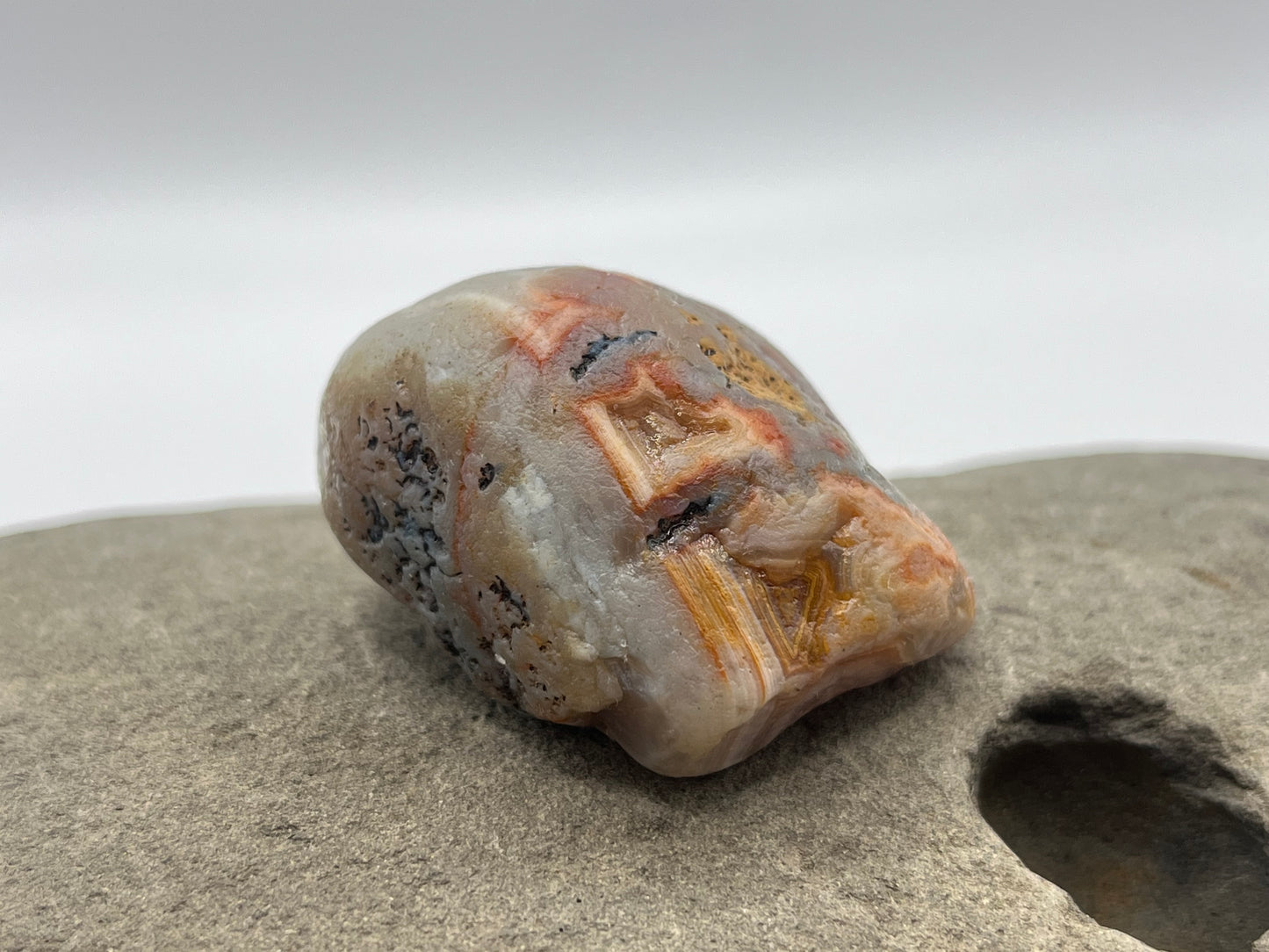 Limonite stained with Orange and White Bands LSA 19